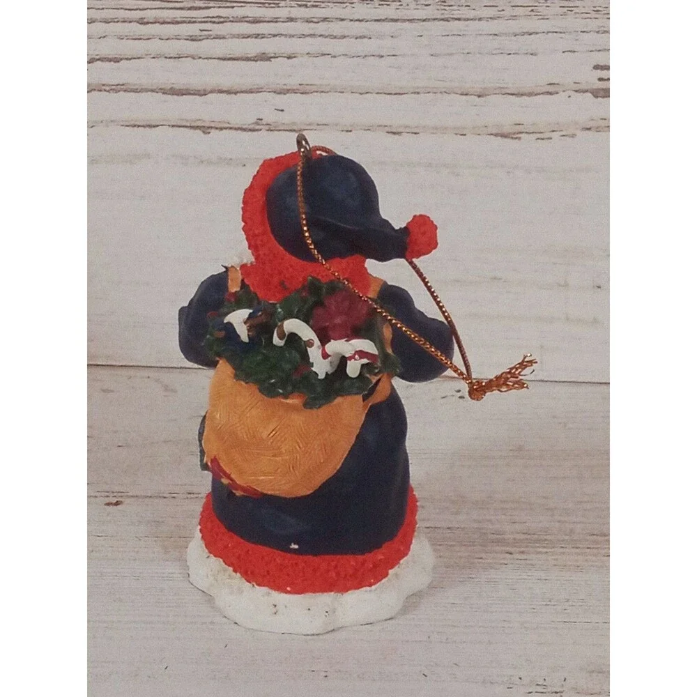 Vintage Collegiate Collectibles Auburn Tigers Santa W Wreath Ornament